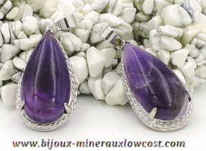 GOUTTE D'EAU EN AMETHYSTE